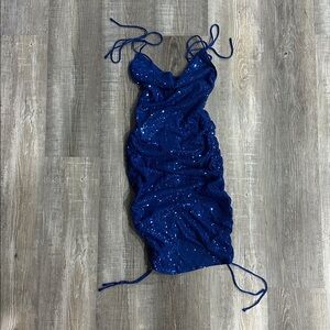 Hello Molly Vibrant Blue Dress